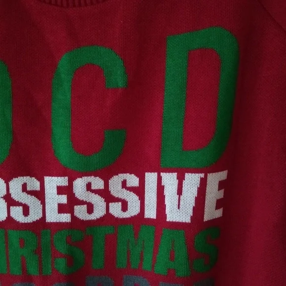 Obsessive christmas disorder red knit sweater - Picture 4 of 6